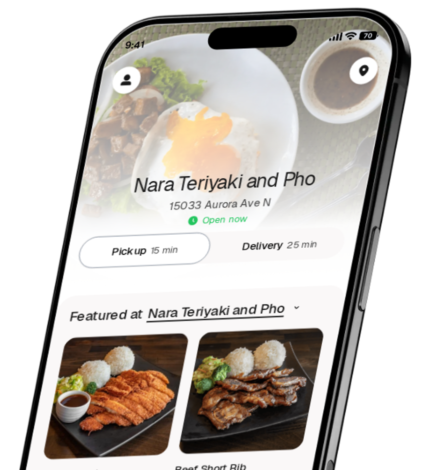 Nara Teriyaki and Pho app preview